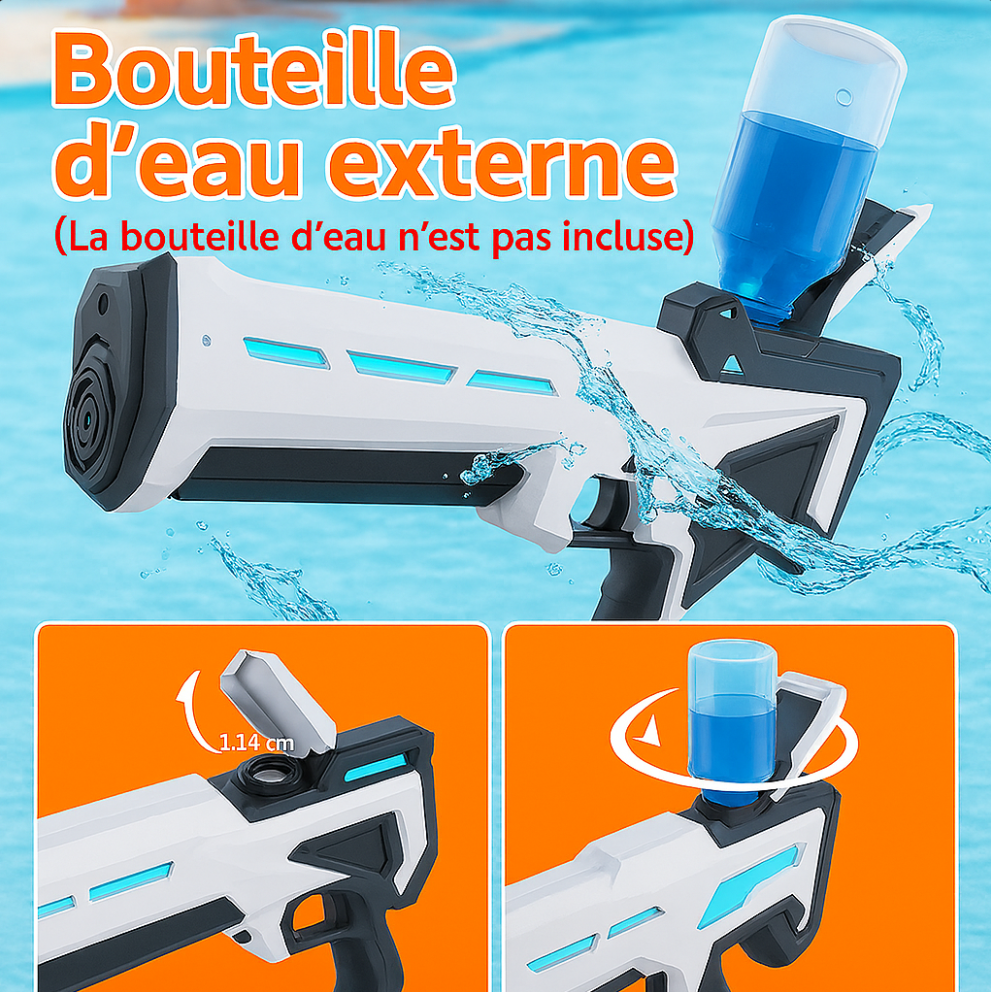 PistoFUN™ - Pistolet à Eau Électrique HydroBlaster
