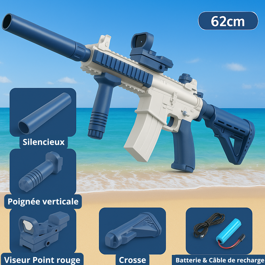 PistoFUN™ - Pistolet à Eau Électrique M416